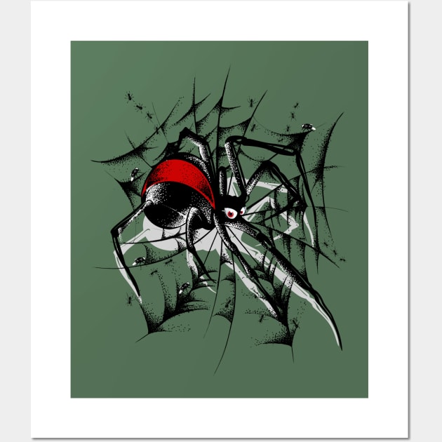 Black Widow Spider Wall Art by Buy Custom Things